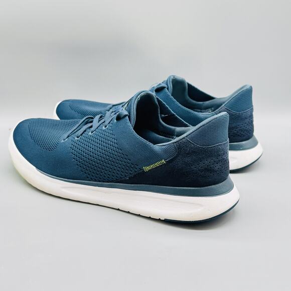 Kizik Shoes Mens 15 Blue Knit Lima Slip On Mesh Hands Free Walking Sneakers - Picture 6 of 12